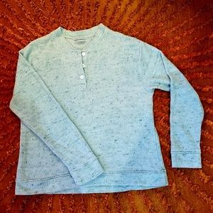 Urban Outfitters Large Light Teal Henley Sweater